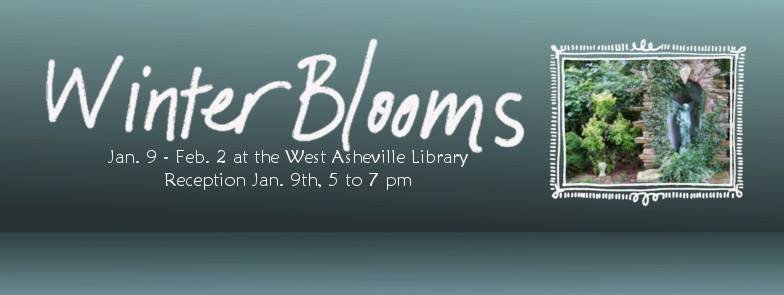 Winter Blooms Exhibit at the West Asheville Library