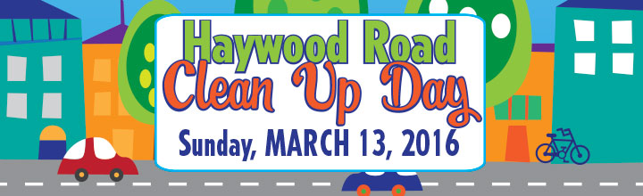Haywood Road Clean Up Day: March 13, 2016